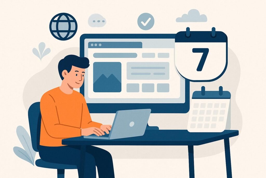 Complete website in 7 dagen - stappenplan en tips